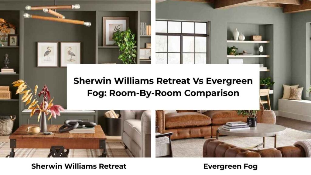 Sherwin Williams Retreat Vs Evergreen Fog: Room-By-Room Comparison
