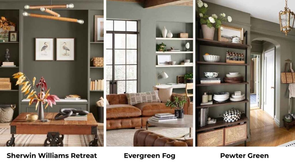 Sherwin Williams Retreat Vs Evergreen Fog Vs Other Colors