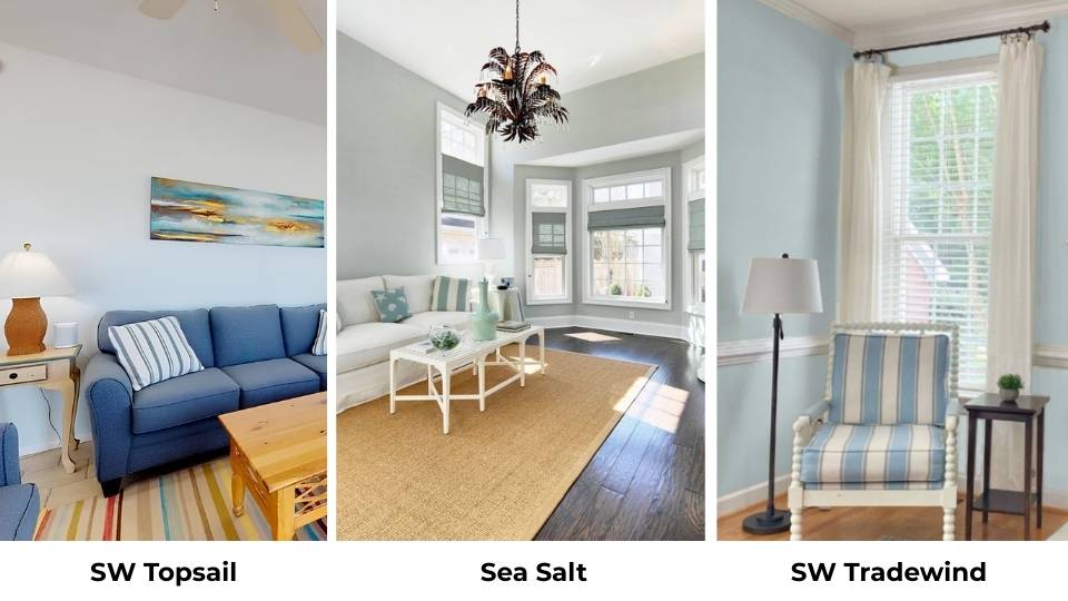 Sherwin Williams Topsail Vs Sea Salt Vs Other Color