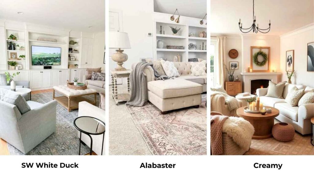Sherwin Williams White Duck Vs Alabaster Vs Other Colors