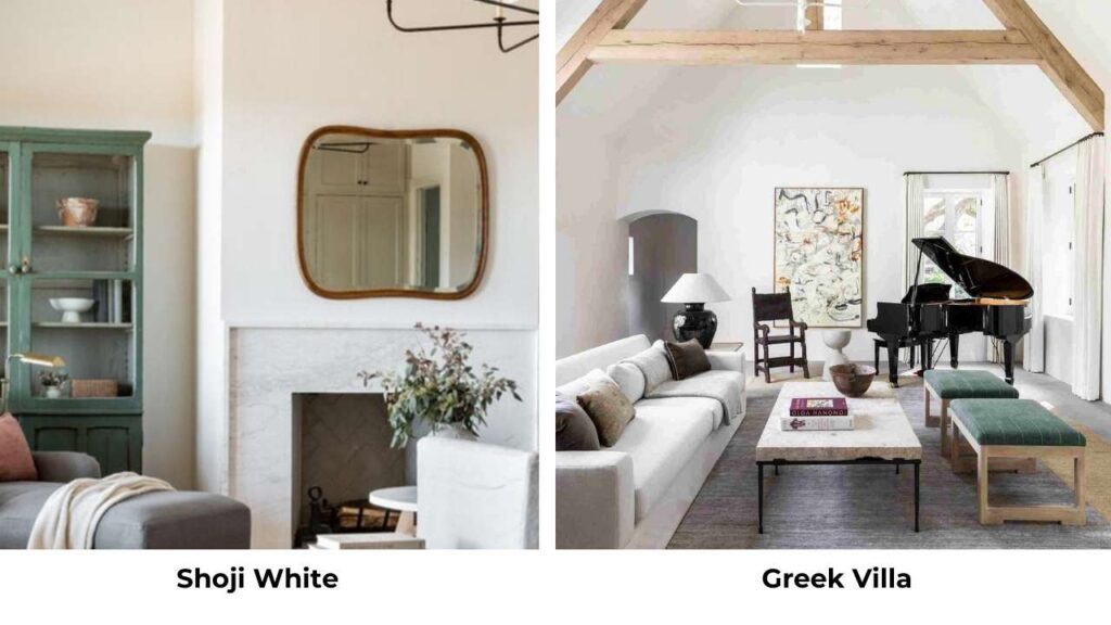 Shoji White Vs Greek Villa