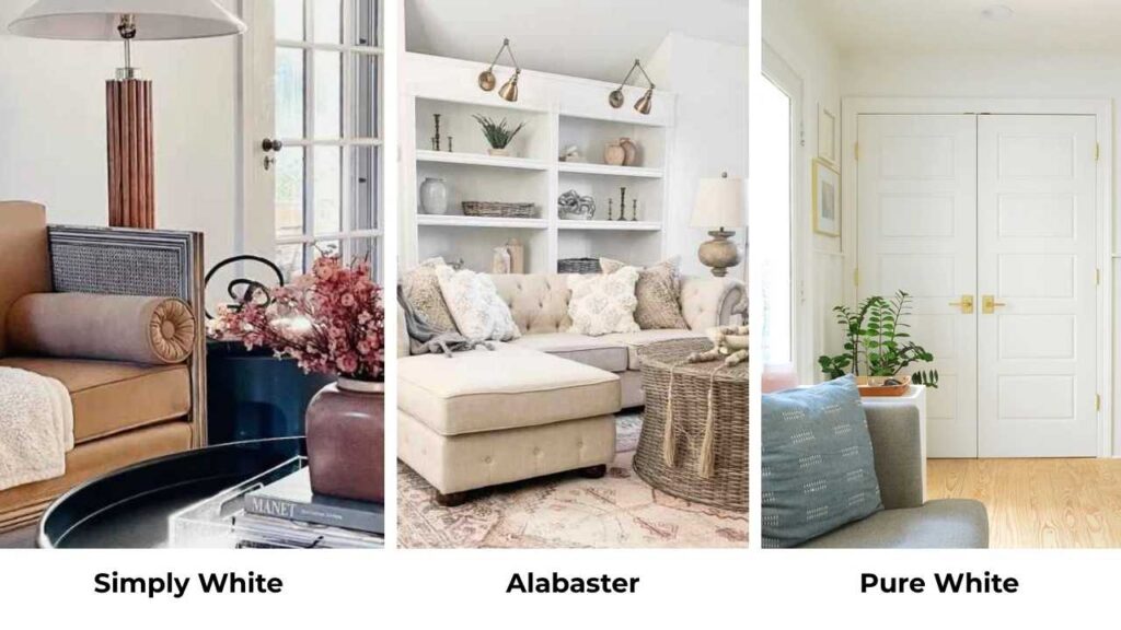 Simply White Vs Alabaster Vs Other Color