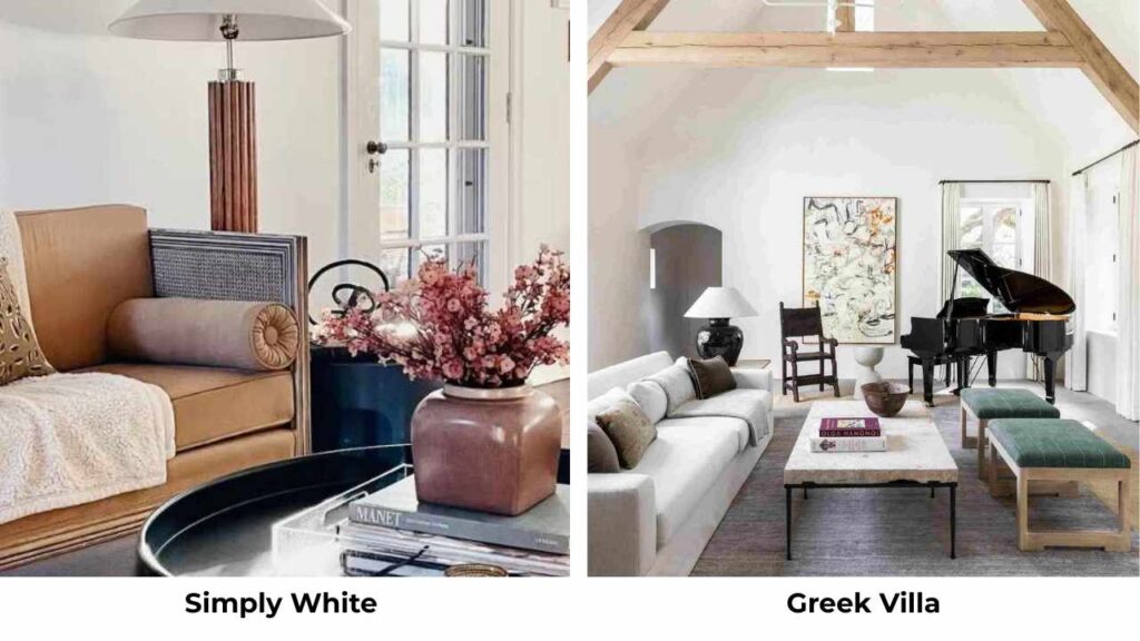 Simply White Vs Greek Villa