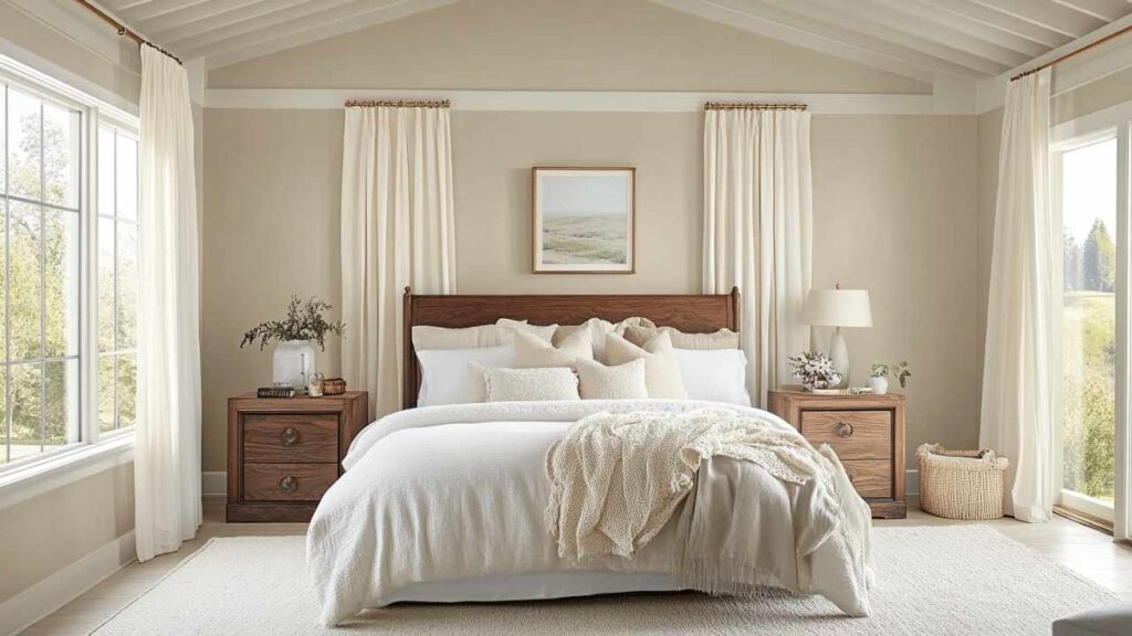 Soft Chamois in bedrooms