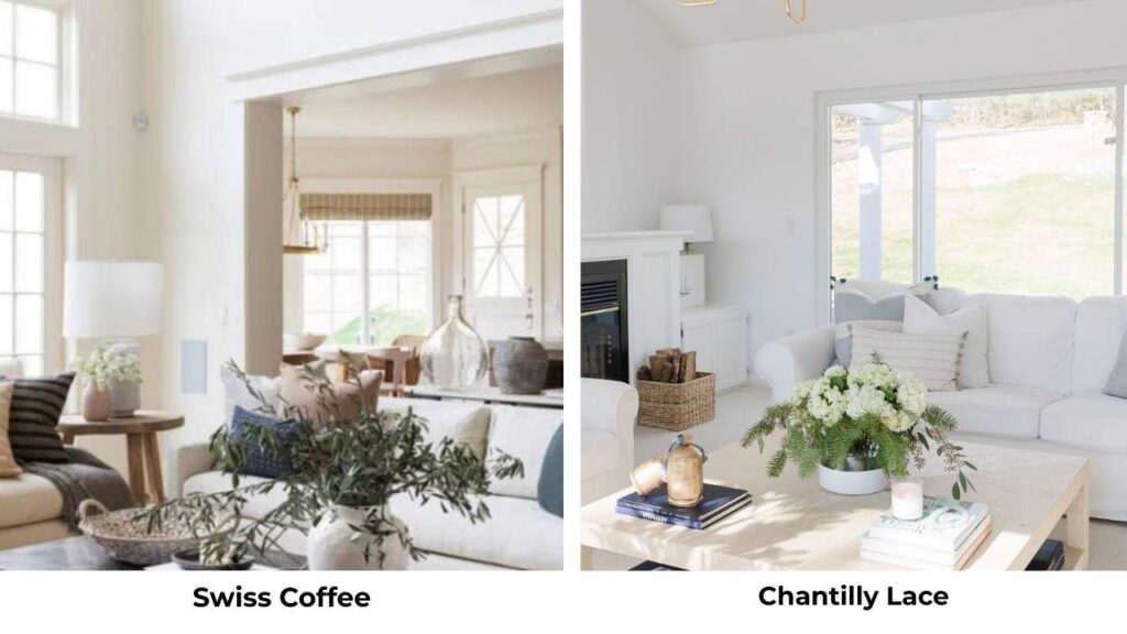 Swiss Coffee Vs Chantilly Lace