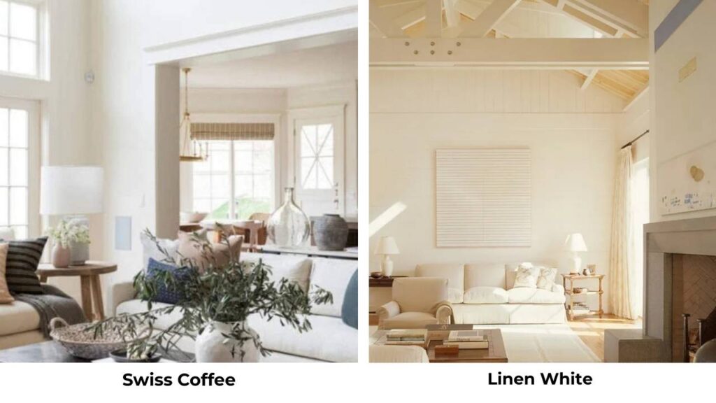 Swiss Coffee Vs Linen White