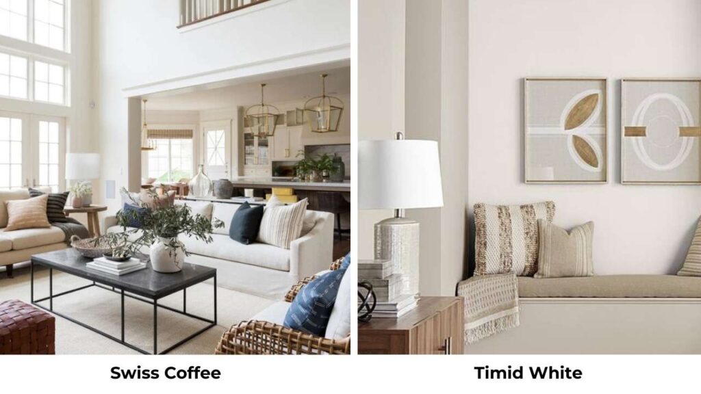 Swiss Coffee Vs Timid White