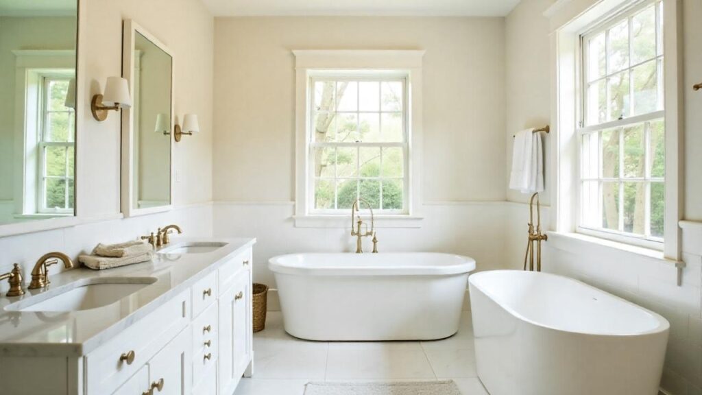 Swiss Coffee in bathroom