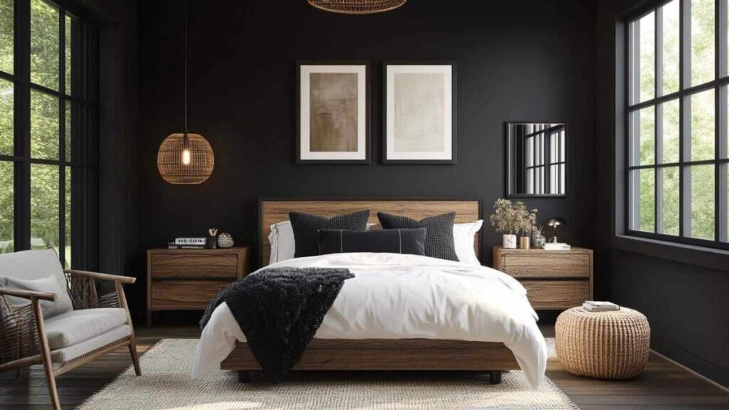 Tricorn Black in bedrooms 
