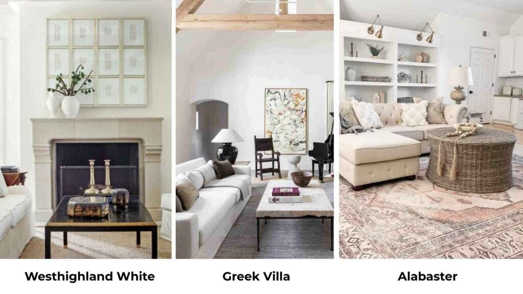 Westhighland White Vs Greek Villa Vs Other Colors