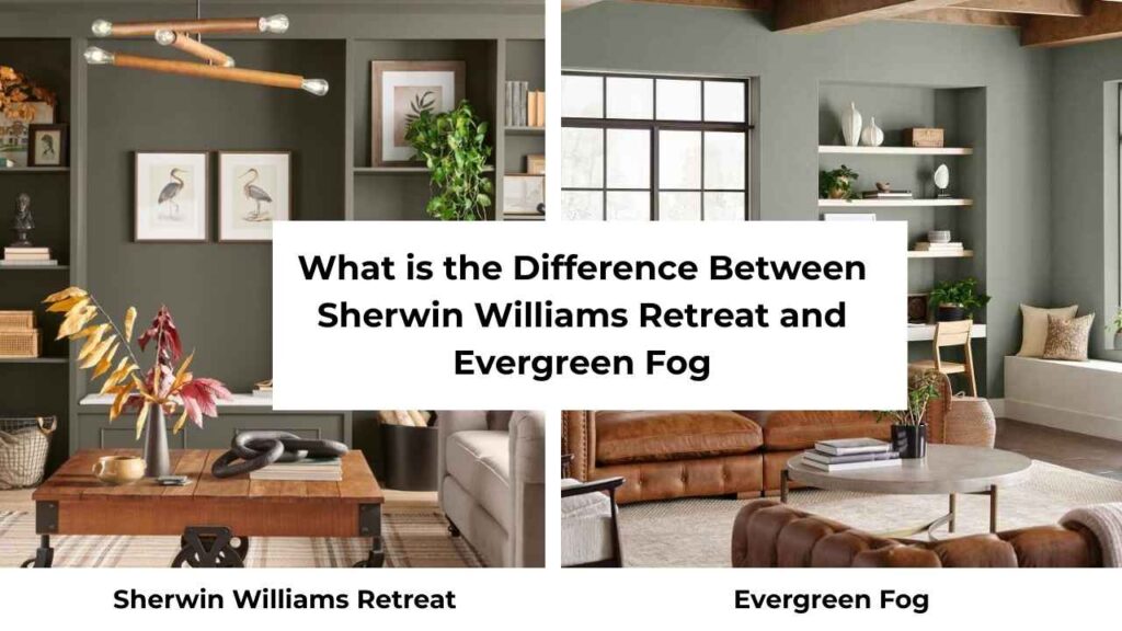 What is the Difference Between Sherwin Williams Retreat and Evergreen Fog