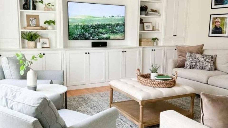 White Dove in a living room