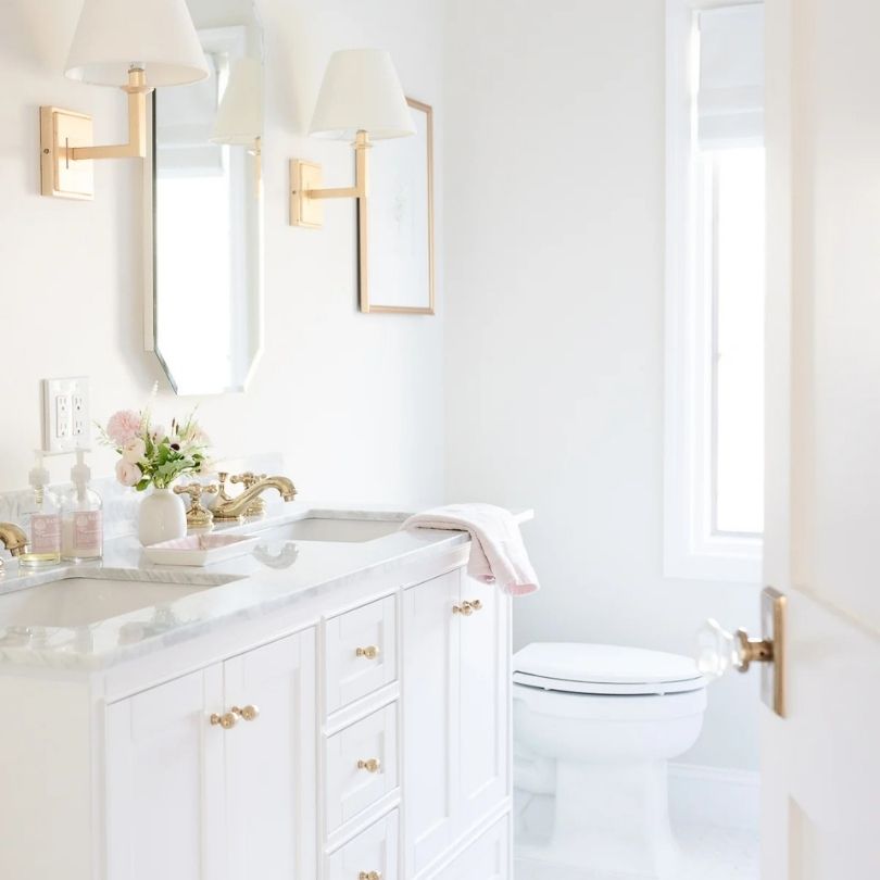 White Dove in bathroom