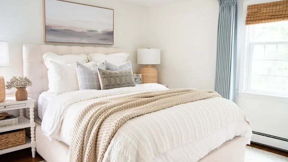 White Dove in the bedroom