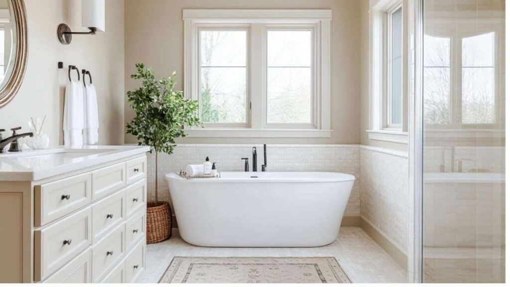 White Duck in bathrooms