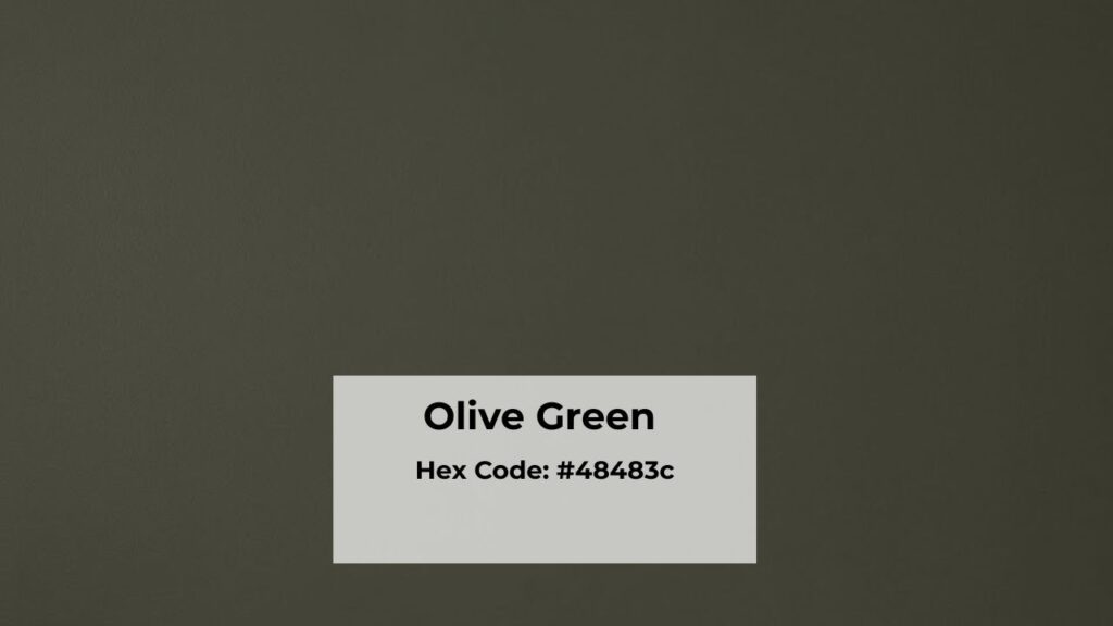 Color Profile of Olive Green