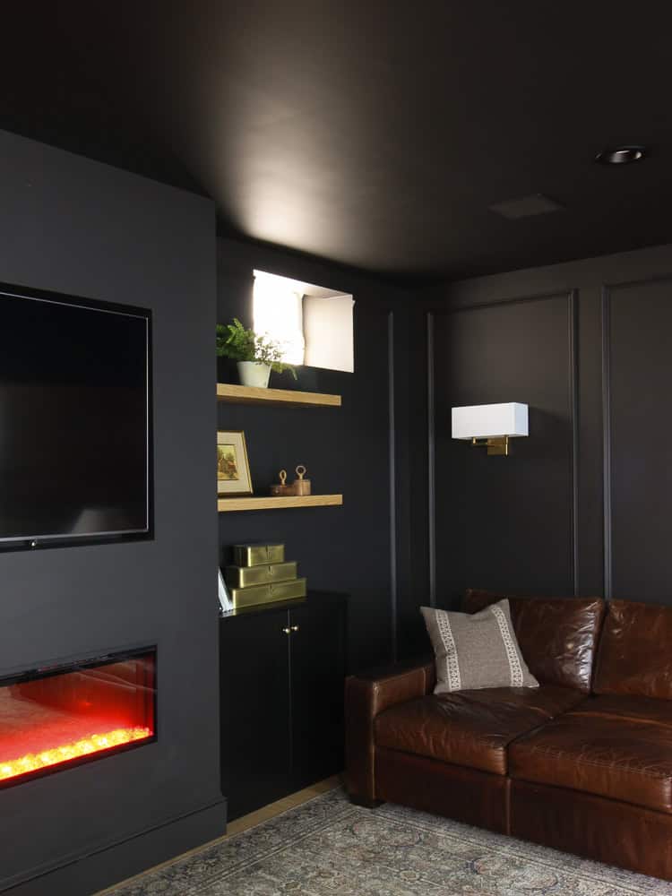 Tricorn Black in a living room 